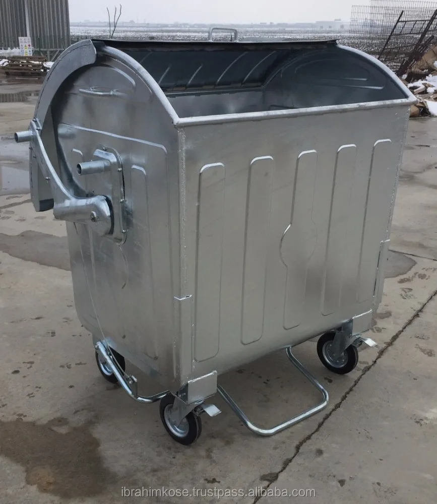 1100 lt Metal Waste container bin