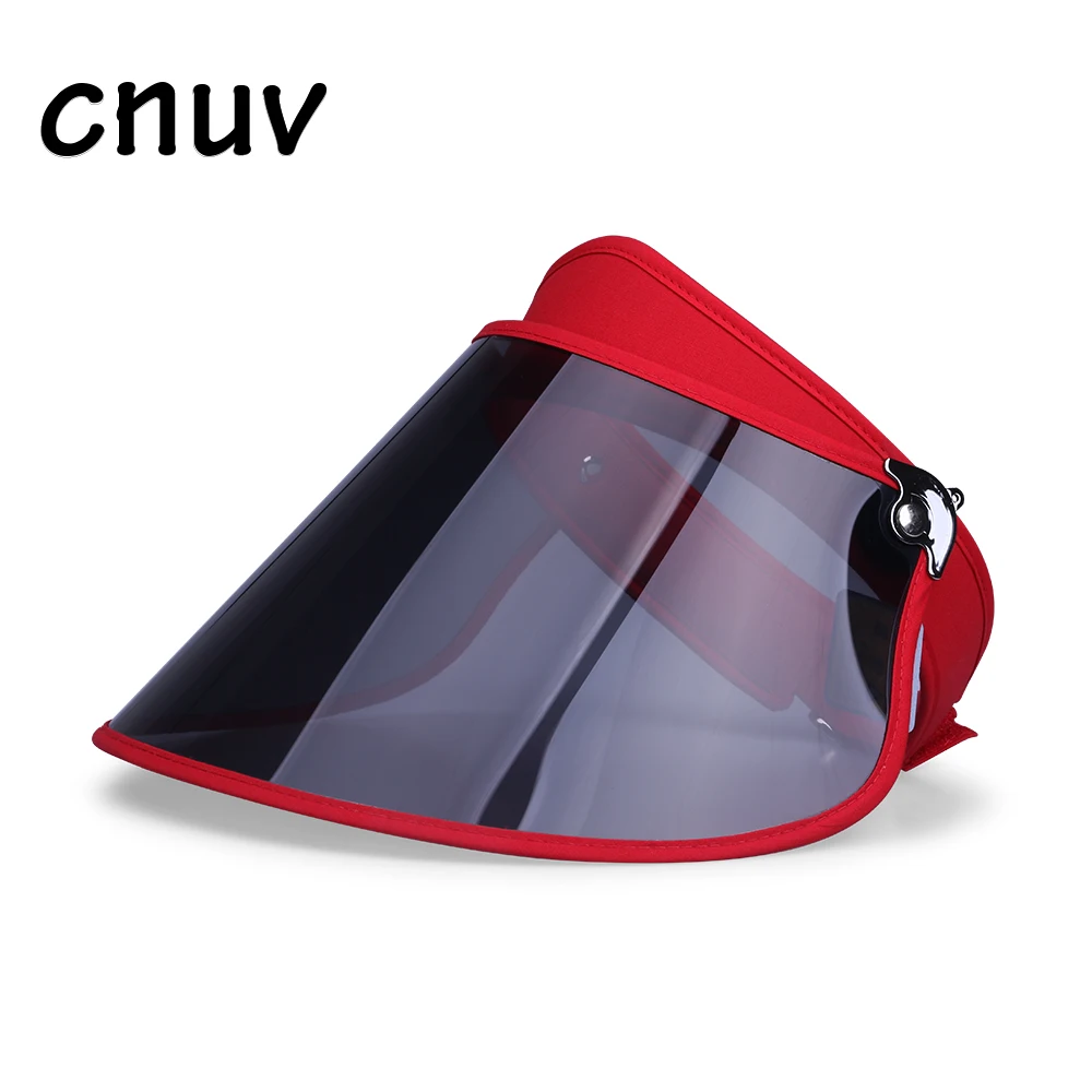 Customized Design Plastic Women UV Protection Sun Hats Packable Summer Hat Large Sun Visor