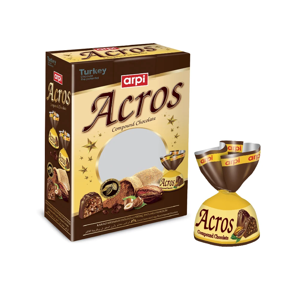 Высокое качество через соединение шоколадной начинкой с кремом какао и создания хрустящей рисовой весом более 2 кг коробка 4 вида цветов