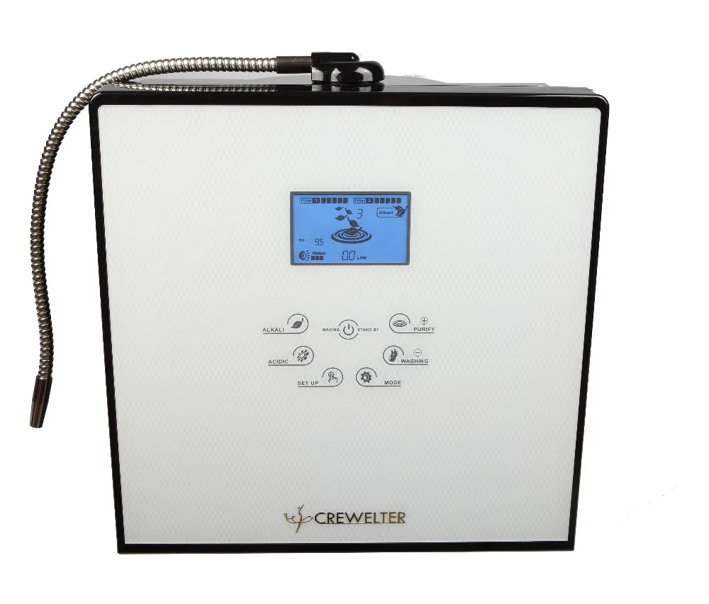 Alkaline water ionizer CREWELTER 9 plates ionized alkaline water Home appliances water treatment appliances