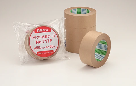 Kraft paper tape for packaging manufactured by Nitto Denko. Made in Japan