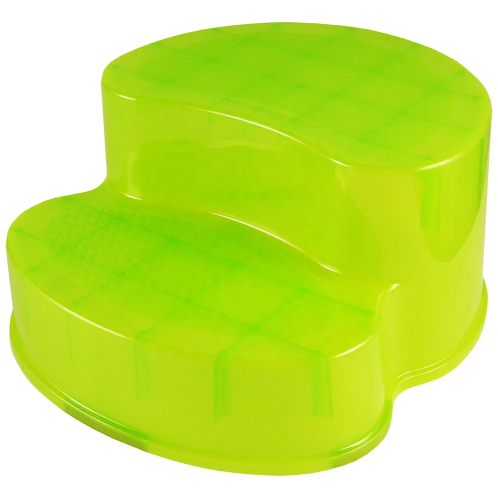 Kids Children Plastic High Quality Safety Anti-slip Double Step Stool
