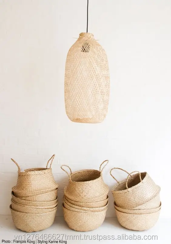 
Natural color of belly sea grass basket in small size/ wholesale for basket 