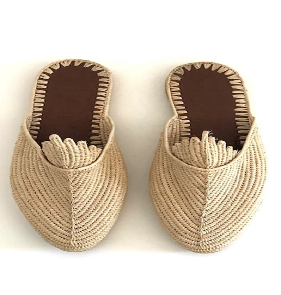 
Best Quality Moroccan Handmade Raffia Shoes for women 