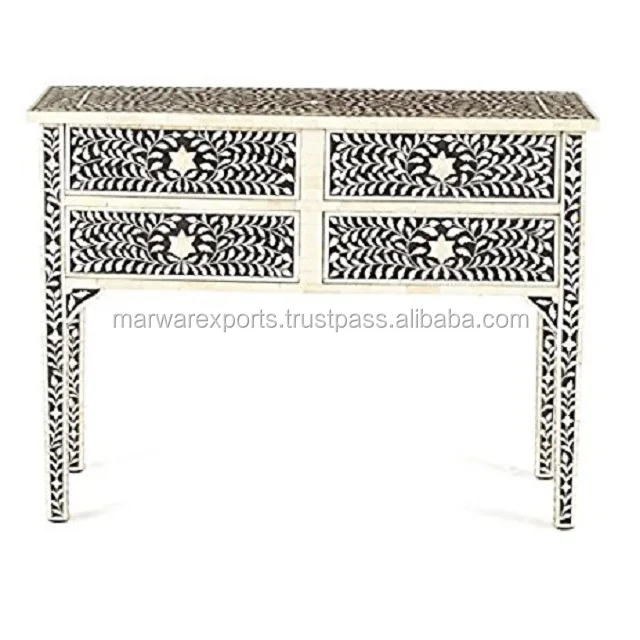 Modern Luxury Design bone inlay console table