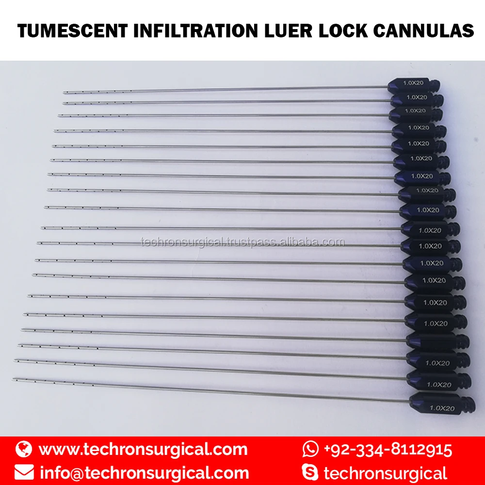  Tumescent Infiltration Liposuction Cannula Blue Anodized