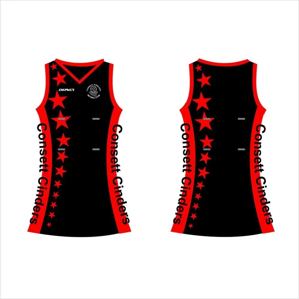 
sublimation netball dress with bib 2021 