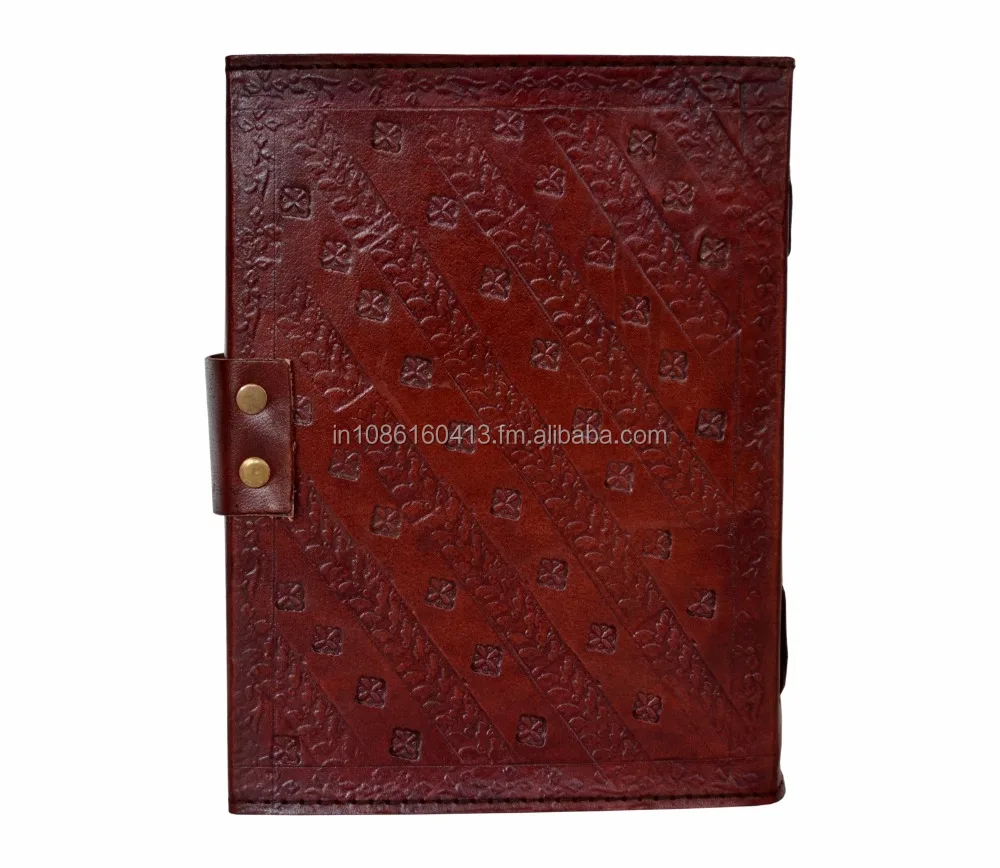 HANDMADE EMBOSSED LEATHER JOURNAL FAIRY OF MOON BOOK OF SHADOWS LATCH SPELLS JOURNAL PENTACLE WICCA CELTIC BOOK JOURNAL FOR ALL