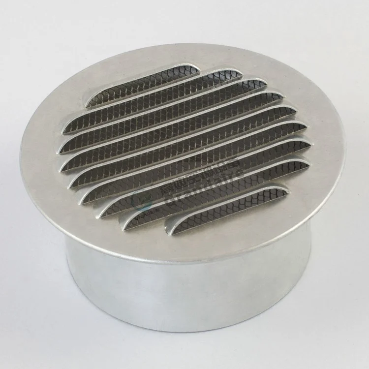 Aluminum Ventilation External Louvres Exhaust Duct Covers for AIr Flexible Duct in Mill Finish