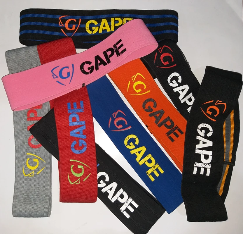 Wholesale Fabric Elastic Resistance Bands Women Leg and Hip Home Exercise bands Yoga Set Stretching Non-slip Hip Resistance Band