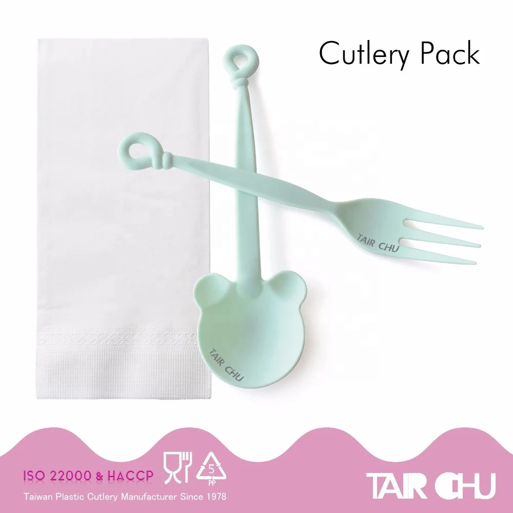 Made In Taiwan Heavy Duty Heat Resistant Plastic Cute Cutlery Set
