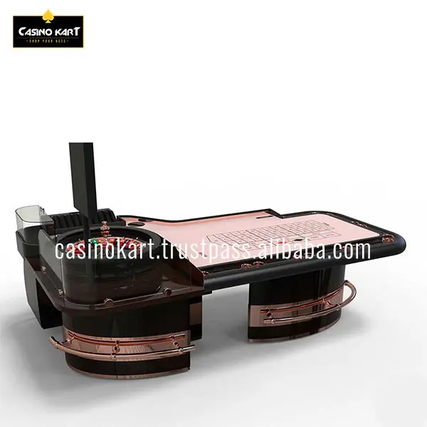 Made In India Standard Size Golden Curve Casino Roulette Table (Without Wheel System) For Poker Game