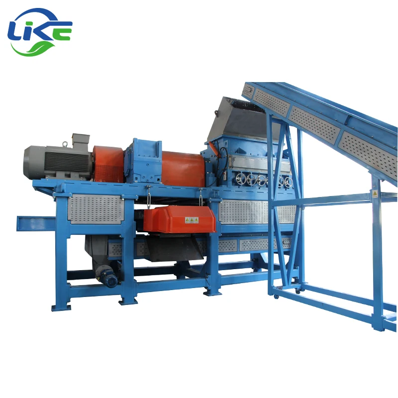 LIKE 800-4000MM Tire Shredder Recycling Machine For Tire Recycling Production Line