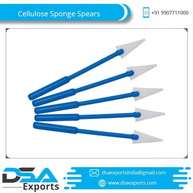 Customized Medical Surgical 100% Cotton Absorbent Surgical Cellulose Sponge Spears At Best Price