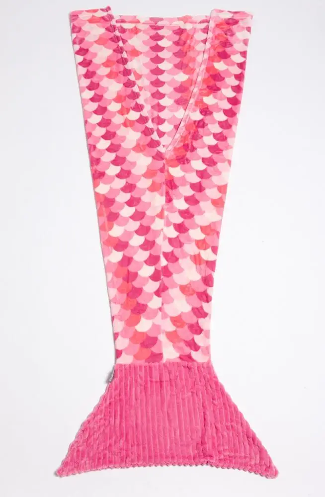 KANGURU SIRENA MERMAID FLEECE BLANKET PINK