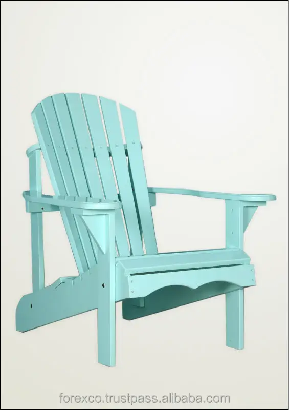 Acacia Outdoor Wooden Adirondack Chair Garden Chair Outdoor Furniture Solid Wood, PU Painted Finishinng