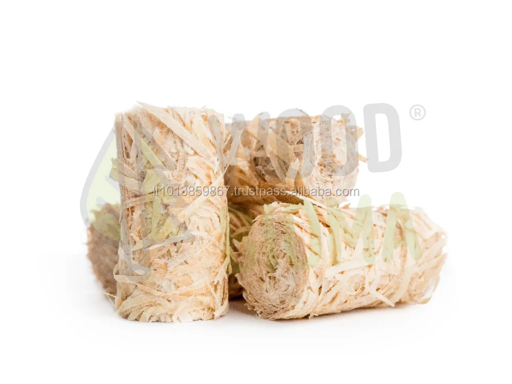 Natural Wood Wool Firelighter 25 pcs. box