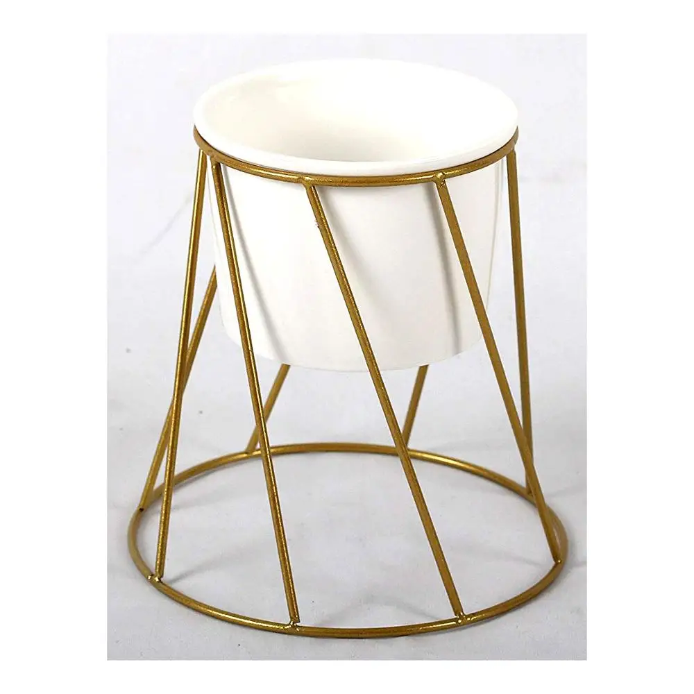 
Desktop planter, succulent planter Modern Planter with Stand for wedding home decoration. 