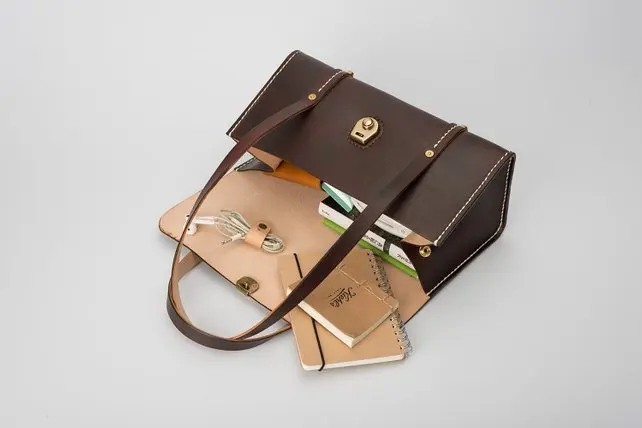 Capacity Office Bags Recycled Leather Tote Bag Shoulder Handbags for Ladies Women TLL-0105