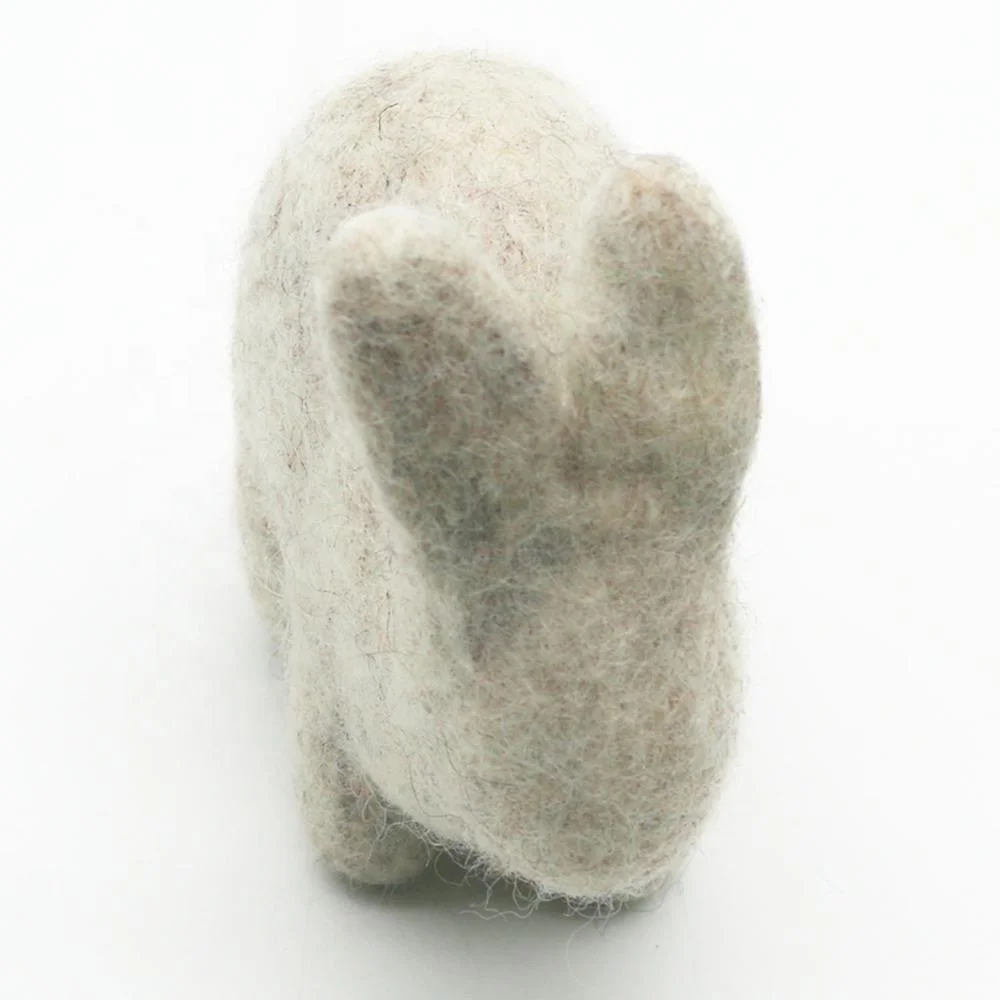 Zealand Wool Hand-felted by Nepalese Women Artisans Educational Stuff Bunny Easter Decorations FYND-021 Blind Rabbit 100% New NP