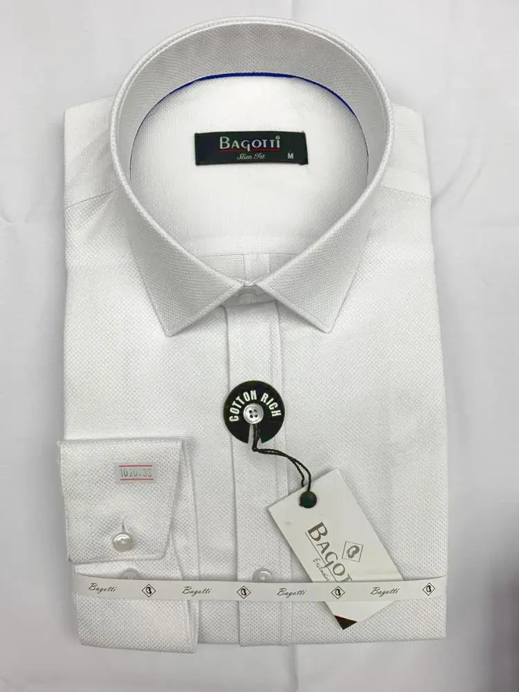 Slim Fit High Quality Cotton And Polyester Mens Dress Shirt From Turkey
