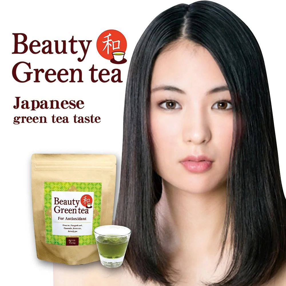 Flower tea chamomile with japanese green tea health & medical beauty slim soft drink made in japan oem possible private label