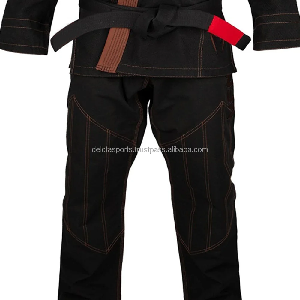 Custom Made Jiu Jitsu Uniform, Gi, BJJ Brazilian Black Kimono Color 450 GSM