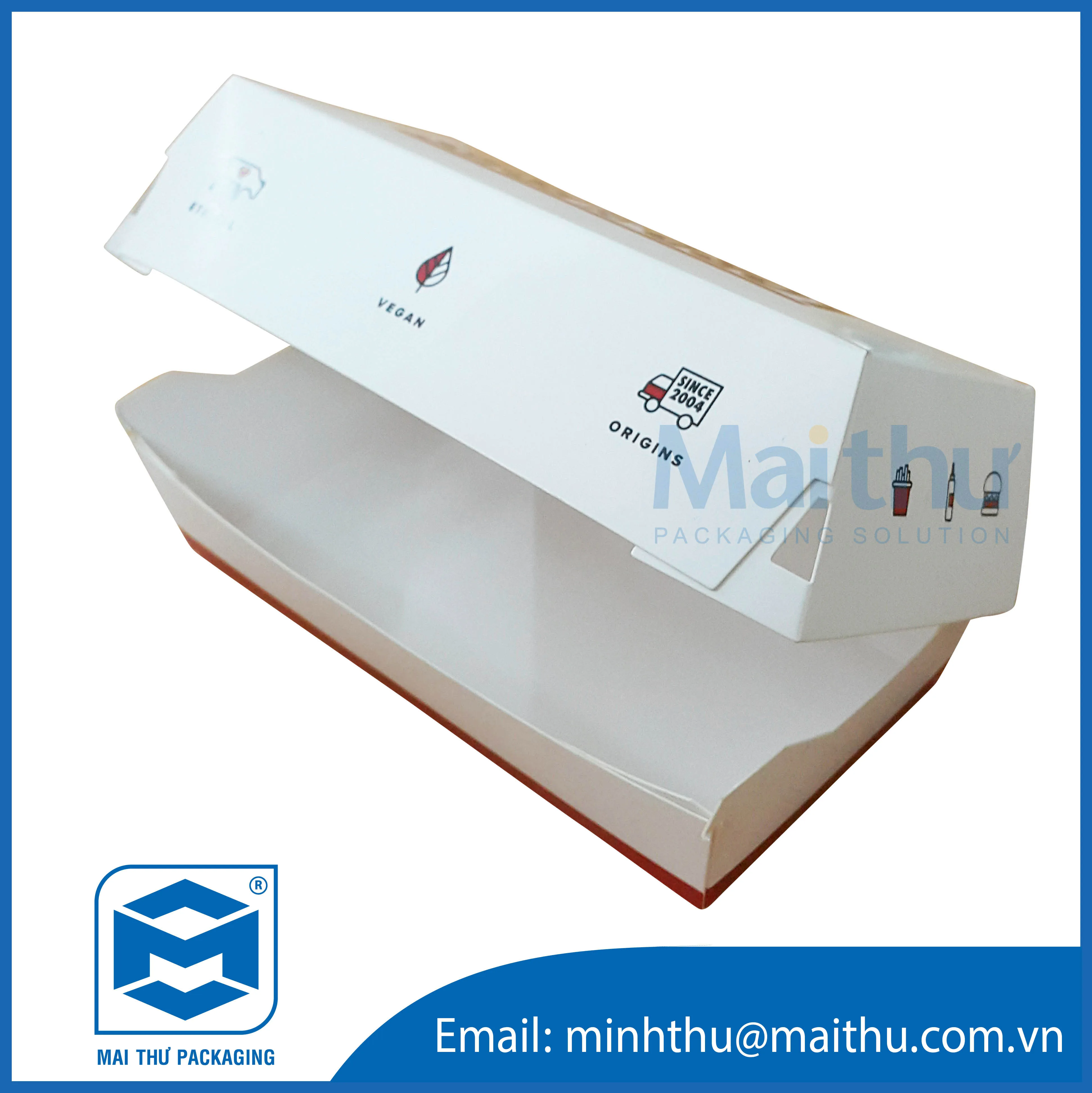 Disposable Take Away Kraft Paper Food Container