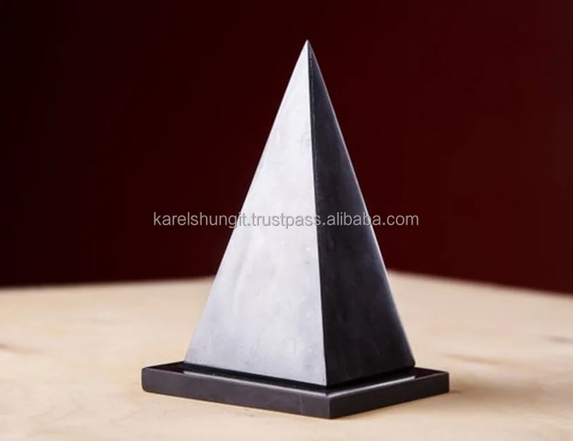 Pyramid Polished Hollow Shungite 7 Cm, 10 Cm / Shungit Pyramid