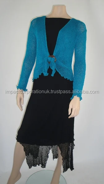 2025 Germans Best Wearing IKAT Ladies Bolero Shrug Maternity Tie Waist Cardigan Latest Collection Clothing Beach Party Club Wear