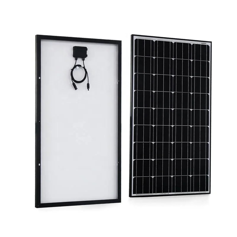 Glass solar panels 200 watt for on grid solar system power plant workshop factory roof