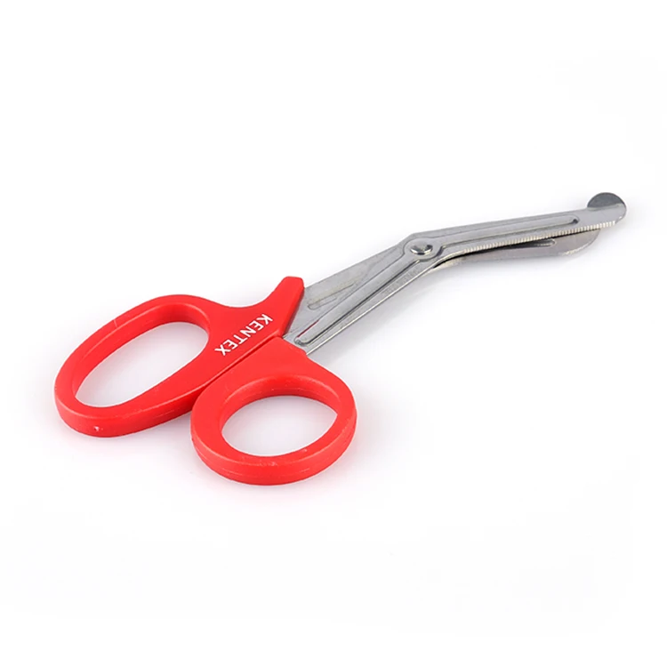Premium Quality Sharp Edge And Milled Serrations First Aid Medical Shears Trauma Scissors