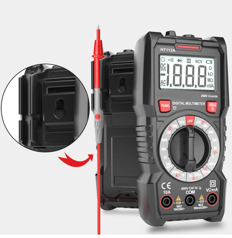 High-precision Multi-function Automatic Mini Small Portable Household Digital Multimeter