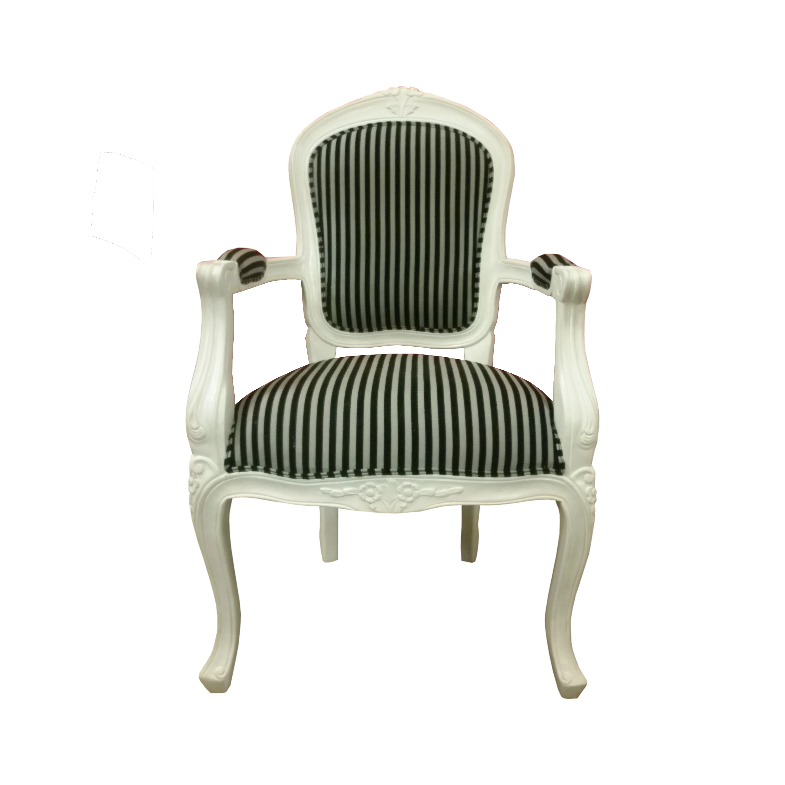 Classic Mahogany Furniture Louis Dining Chair With Arm - French Furniture Dining Room Set.