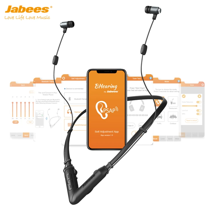 Слуховые аппараты Jabees с функцией персонального усилителя звука цифровая Самоустанавливающаяся умная Bluetooth-гарнитура