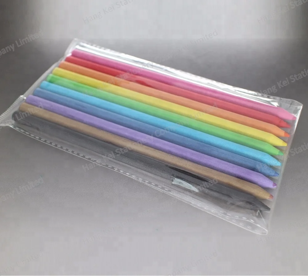 Standard size natural recycled newspaper printing color paper pencil bulk