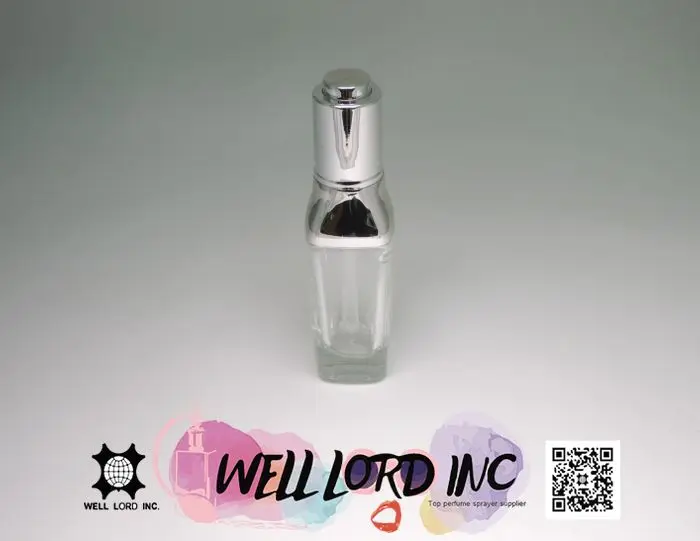 Adorable skin care products serum face 35ml see through glass bottle for cosmetics push on dropper