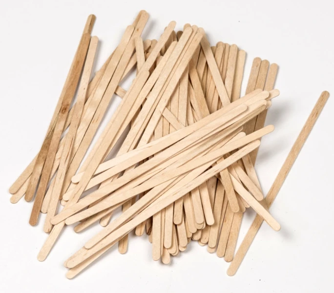 110x5x1mm Eco-friendly Disposable Individual Wooden Stick Coffee Stirrer Origin Vietnam