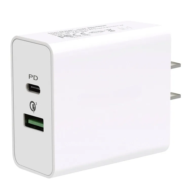 
Hot Sale 36W PD+QC Mobile Phone Travel Multi Port USB Fast Charger US Plug 