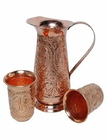 Набор кувшинов для воды из твердой меди кухонный Настольный кувшин стильные распродажи