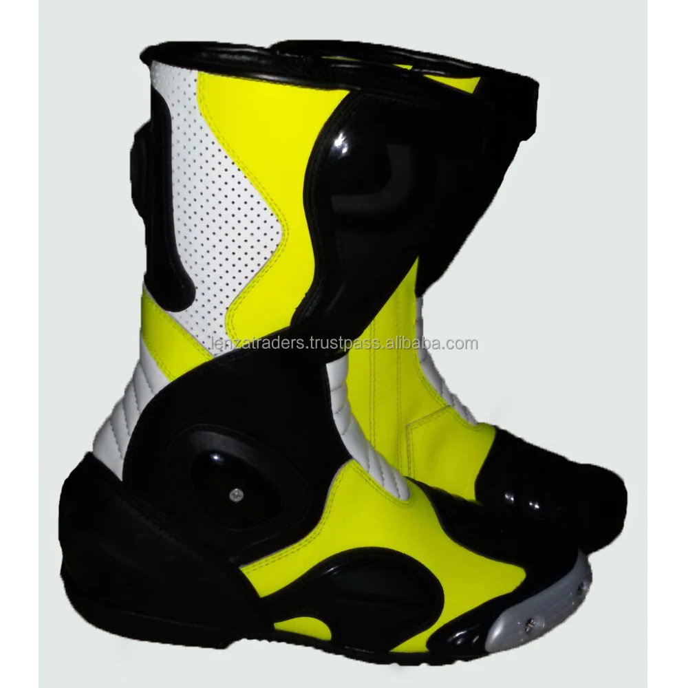 
Кожаная гоночная обувь для мотоциклов с защитой CE 