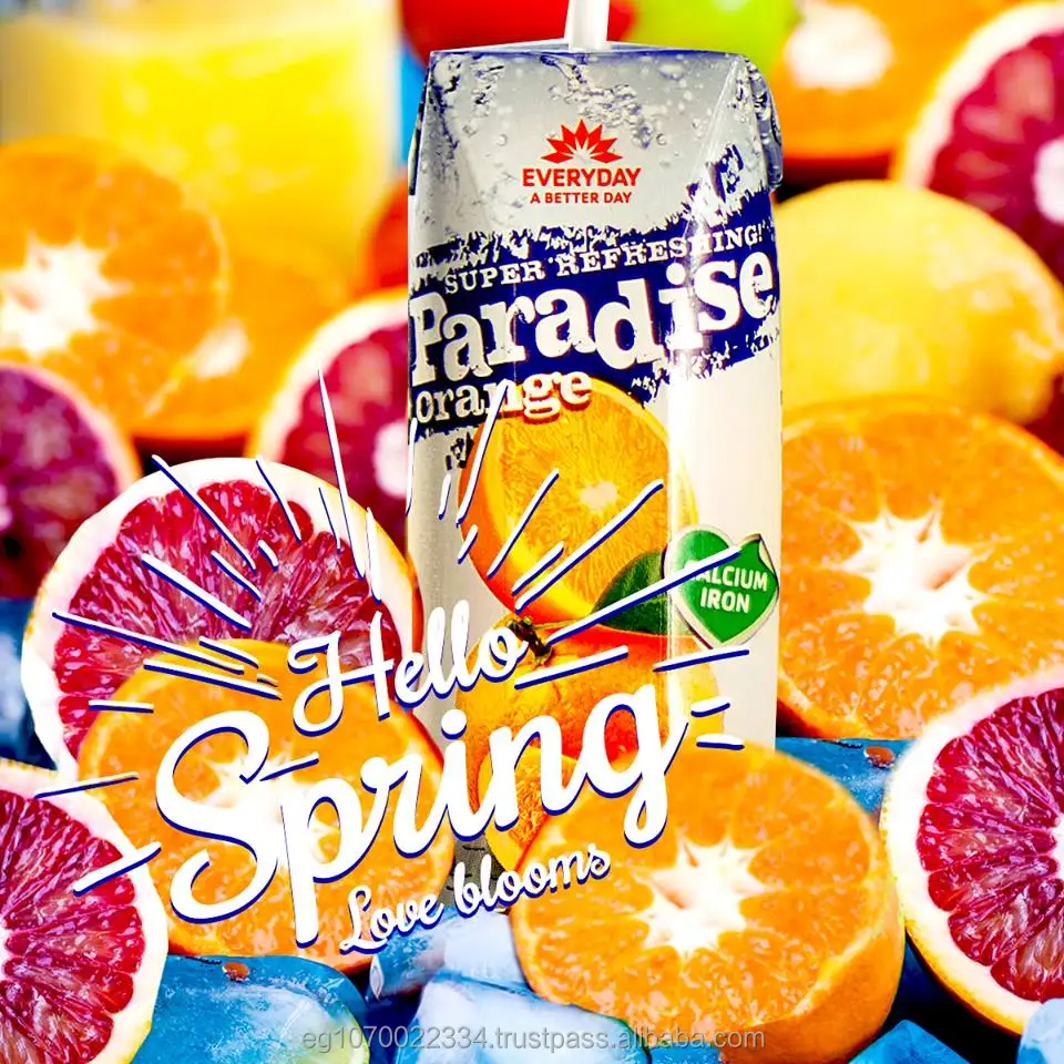 fruit juice brand name : paradise