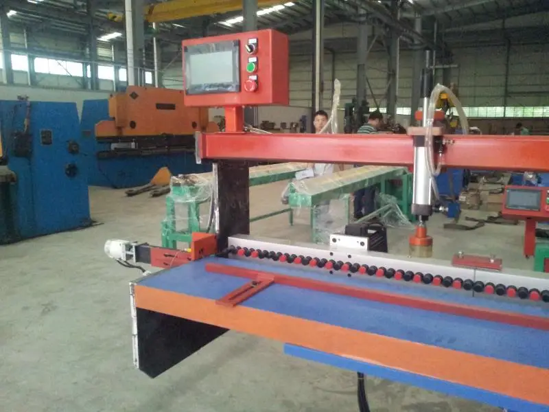 Auto  multiple spindles  horizontal   drill   boring machine  for wooden PVC shutters stiles