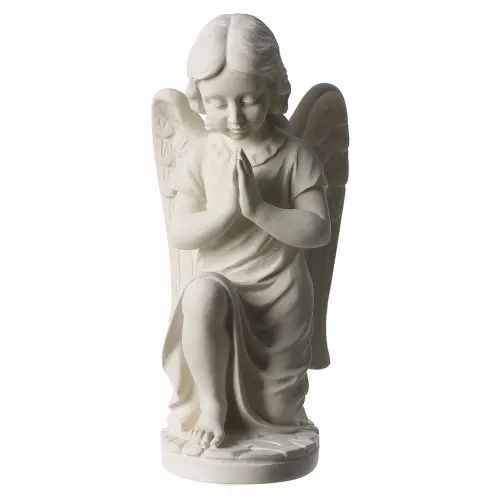 Manufacturer of Christian Angel Religious Marble Stone hand carved from pure white magnificent Statue