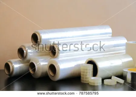 stretch film LLDPE Wrapping Film Roll / Wrapping Plastic Roll