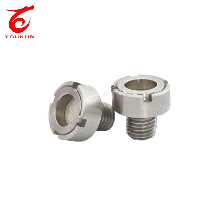Youkun Air Permeable Hydrophobic M6*0.8 vent plug  Metal Air Vent Valve suction control valve/scv
