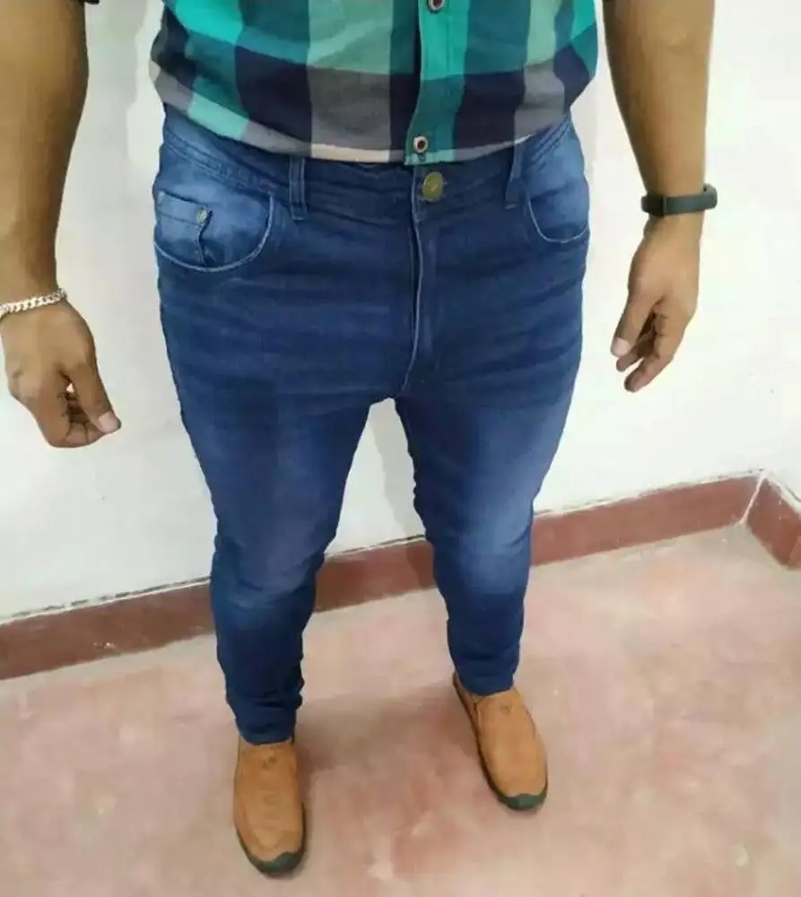 Bangladeshi New Arrival Cotton Exportable Super Skinny Means Jeans Stretch Ripped Biker Distressed Denim Jeans  Pants