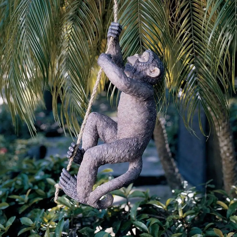 Garden Animal Decoration Resin Sitting Or Walking Monkey Statues