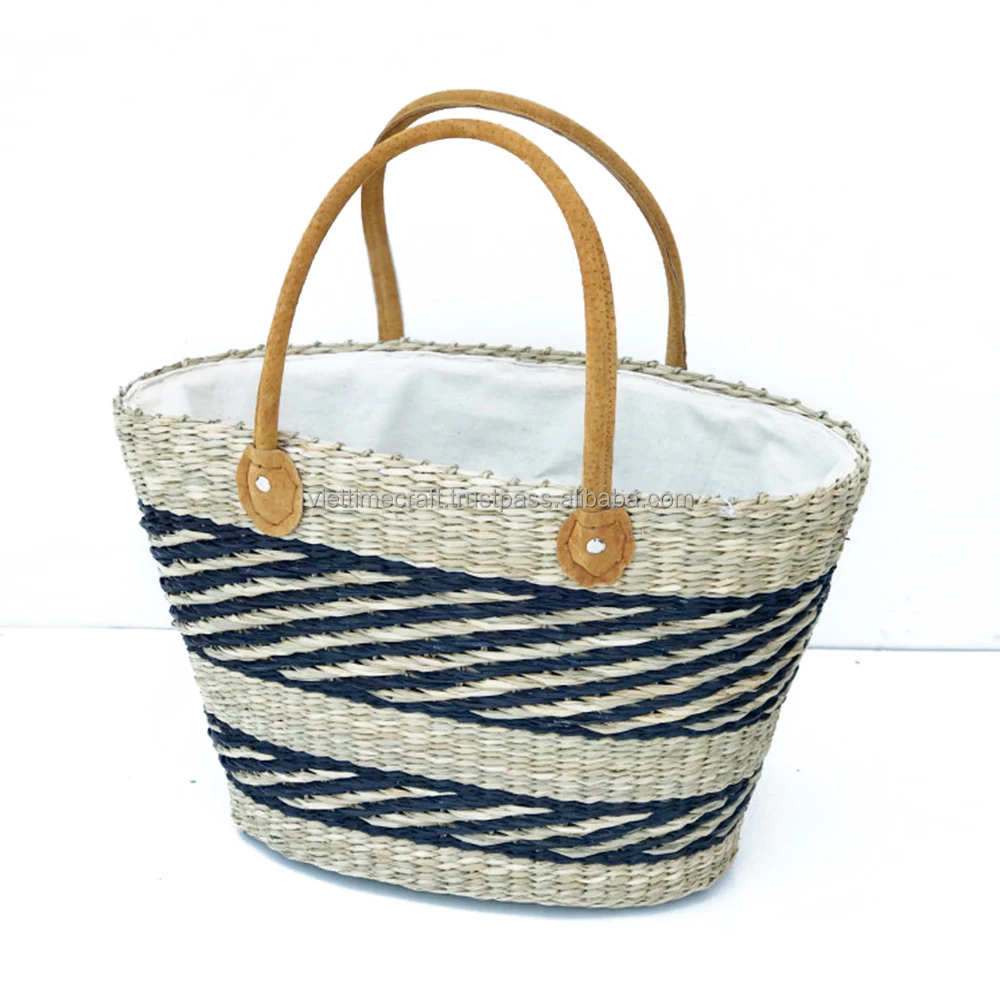 Vietnam seagrass handbag wholesale /seagrass basket wholesale/cheap basket wholesale
