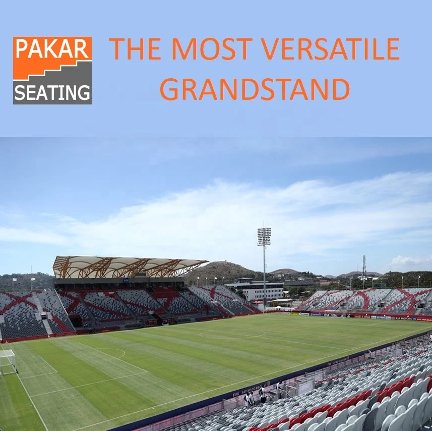 Sport football metal grandstand outdoor stadium tribune